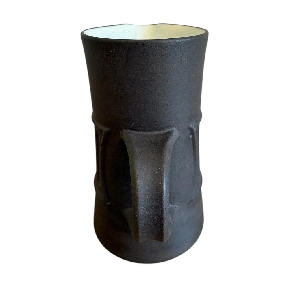 Dansk Flamestone Fluted Creamer Vintage Denmark Jens Quistgaard MCM Brown Matte‎